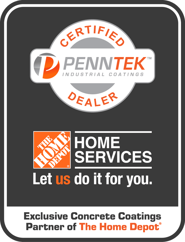 Penntek Certified Dealer & Exclusive Concrete Coatings Partner of The Home Depot